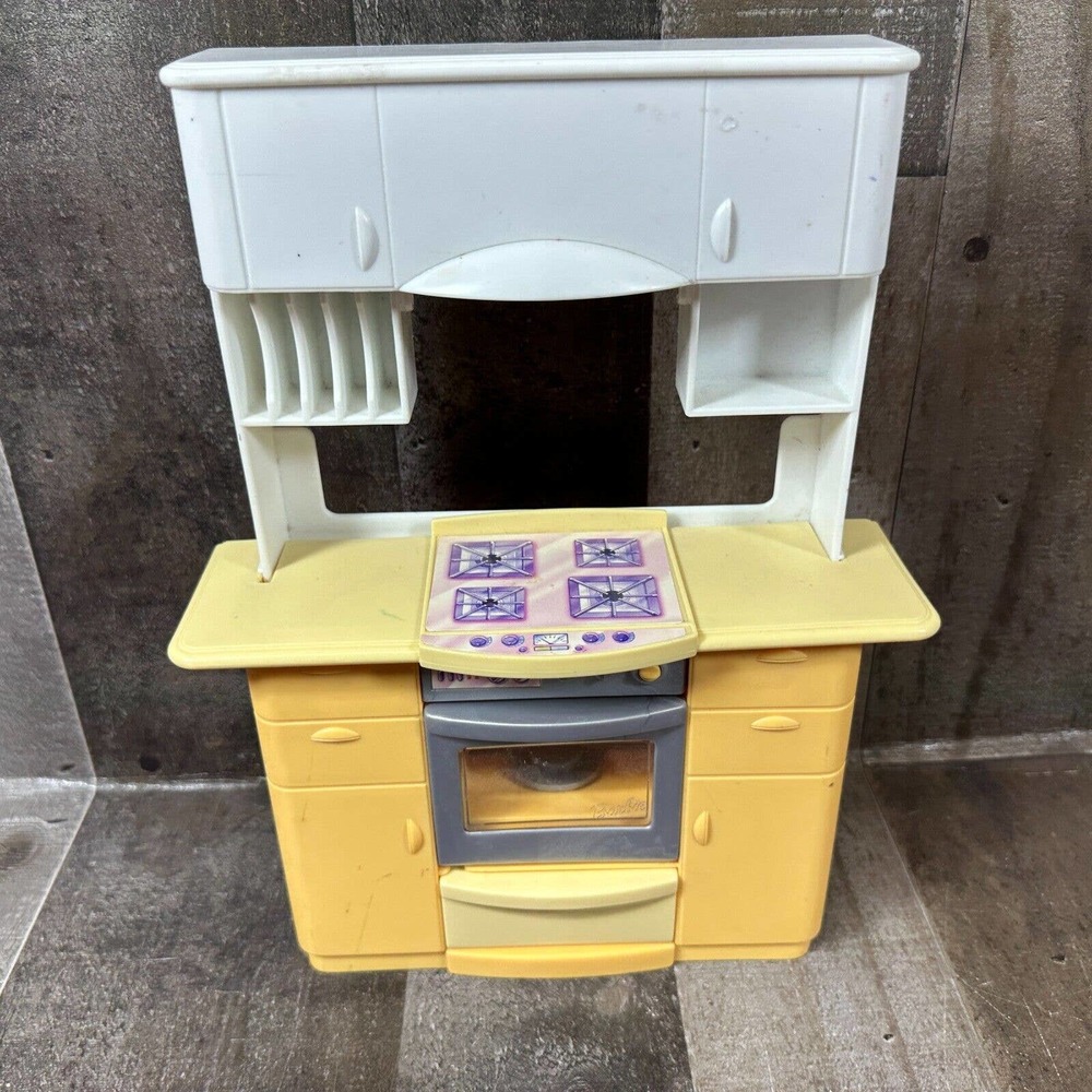 Barbie So Real Kitchen Furniture Stove Cardboard Mattel 1999 Dollhouse